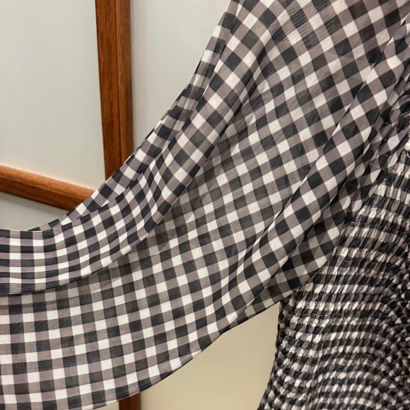 Anthropologie Checkered Black and White Blouse - Picture 4 of 9
